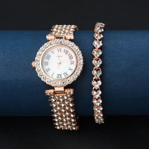 Luxury Women Shiny Crystal Watch Bracelet